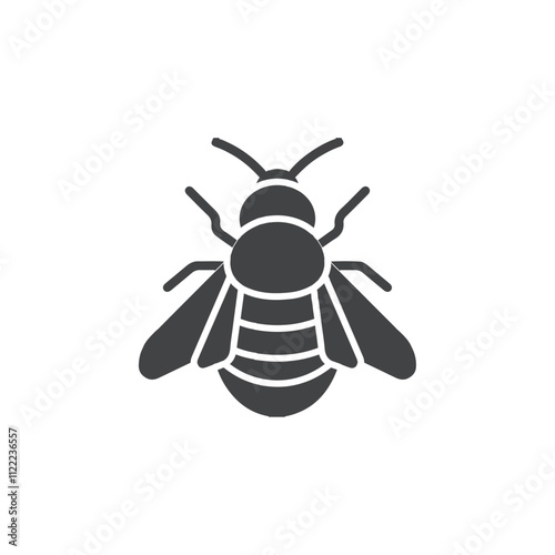 bee icon sign and symbol