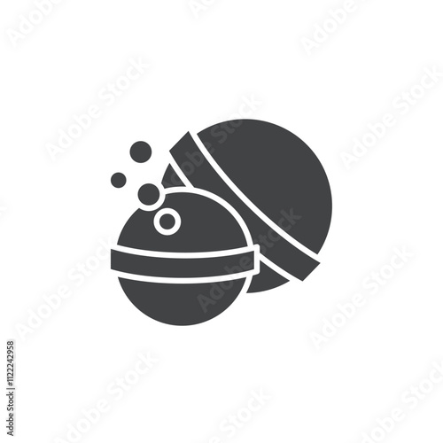 bath bomb icon set vector art