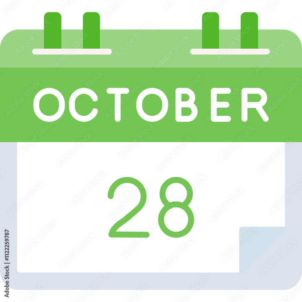 Fototapeta premium October 28 Icon