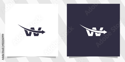 letter w logo design vector