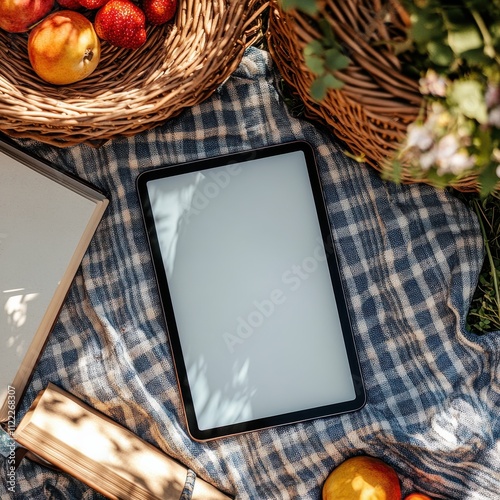 Stylish Modern Tablet Lifestyle Stock Photo