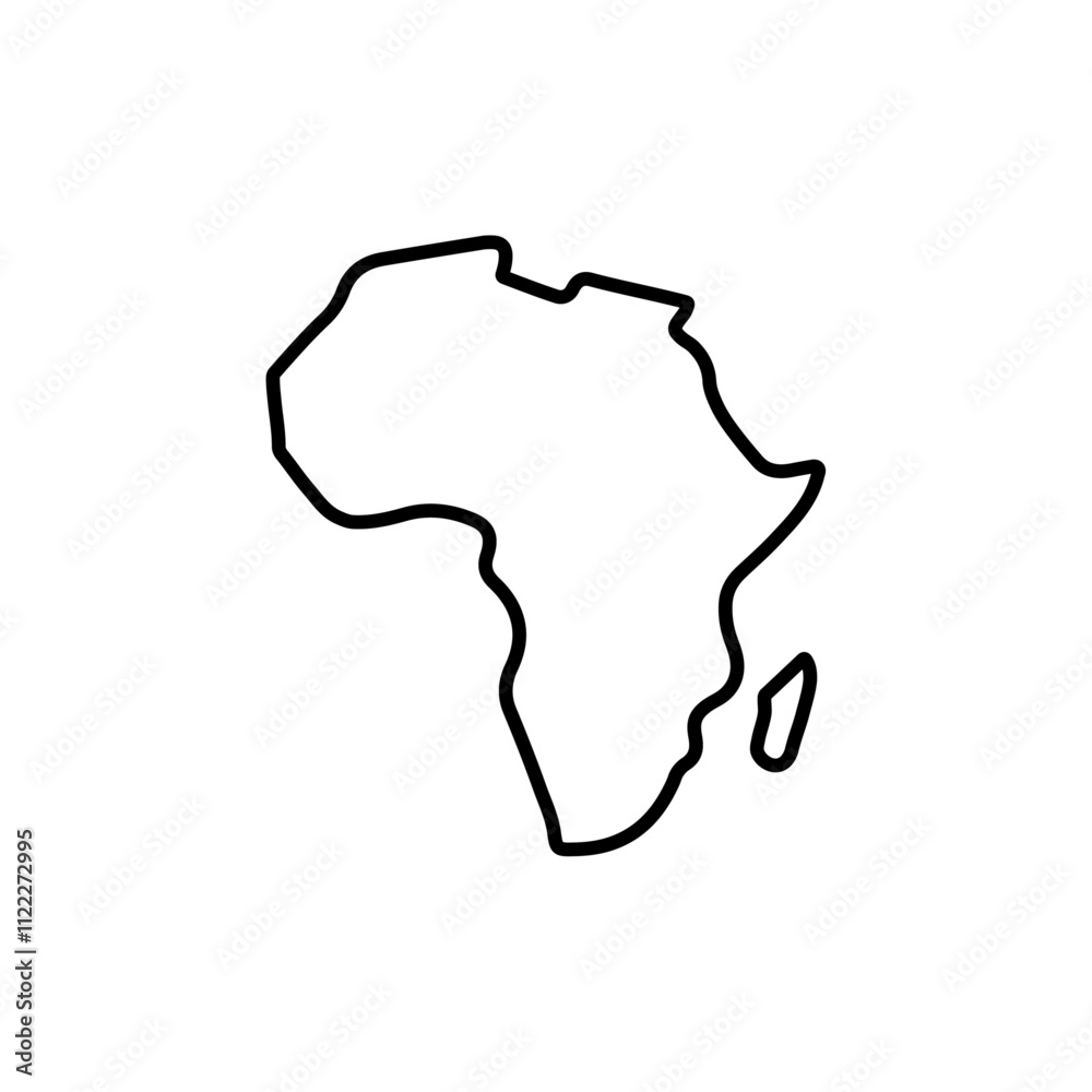 Fototapeta premium africa icon set vector art