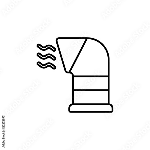 air vent icon set vector art