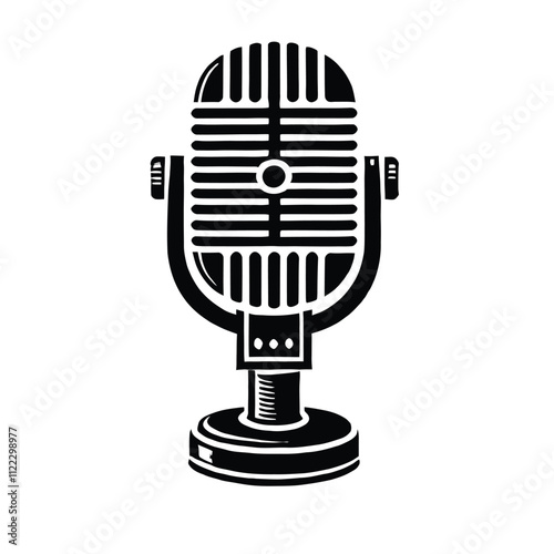 Vintage Mic Silhouette