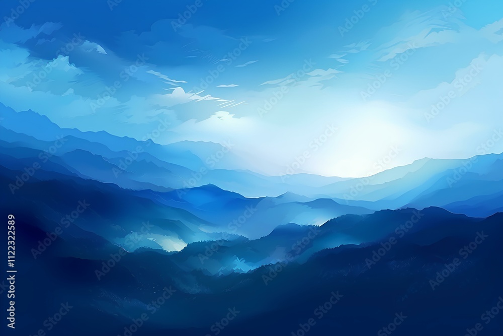 Fototapeta premium mountains and clouds