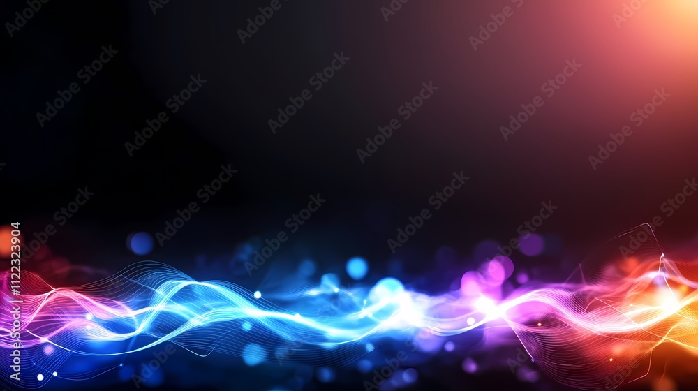 Obraz premium Abstract colorful energy wave background.