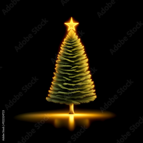 christmas tree with lights