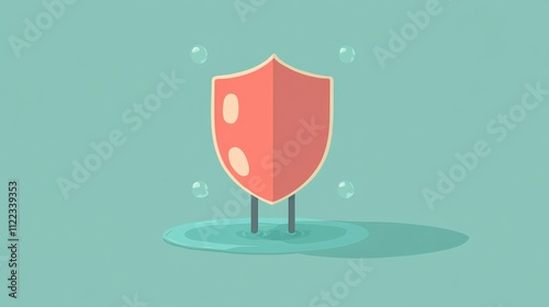 Whimsical Shield for Bladder Health Awareness