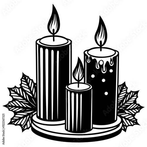 candle holder vector