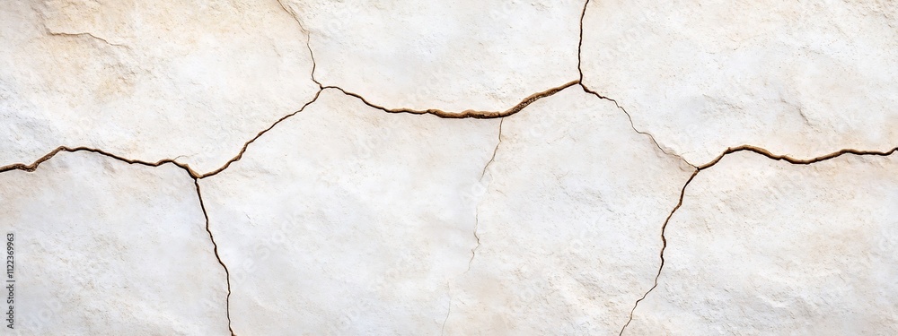 Obraz premium Cracked Dry Earth Texture with Earthy Grey and Beige Tones for Sale as Design Background