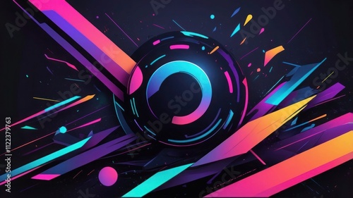 Neon Highlights on Dark Aesthetic Backgrounds
