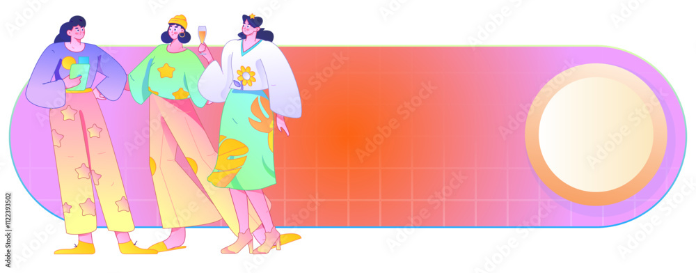 Fototapeta premium 3.12 International Women's Day professional women flat character vector concept operation hand drawn illustration 