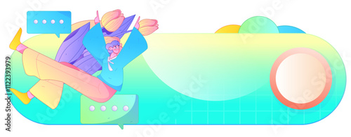3.12 International Women's Day professional women flat character vector concept operation hand drawn illustration
