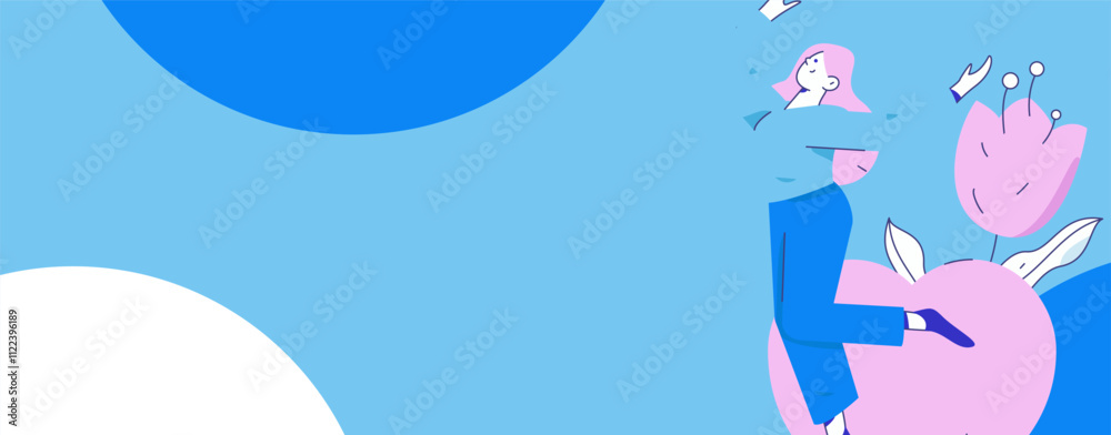 Obraz premium 3.12 International Women's Day professional women flat character vector concept operation hand drawn illustration 
