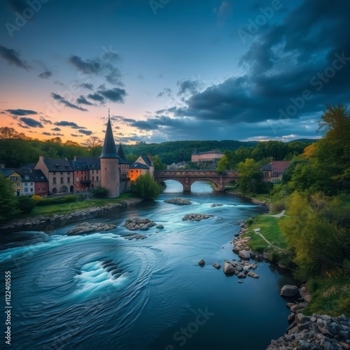 Bock casemates in luxembourg River landscapes Ultra realistic Photorealistic landscape photographywater travel sky beautiful tourism outdoor photo