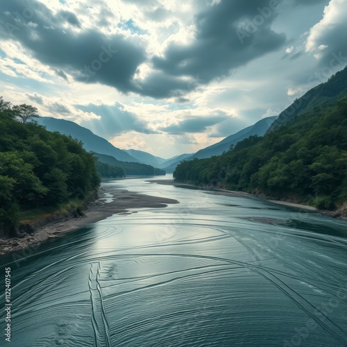 Kikity River landscapes Ultra realistic Photorealistic landscape photographywater travel sky beautiful tourism outdoor photo