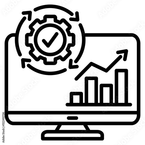 economic activity single icon