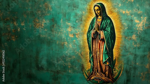 LADY OF GUADALUPE. ILLUSTRATION CONCEPT	