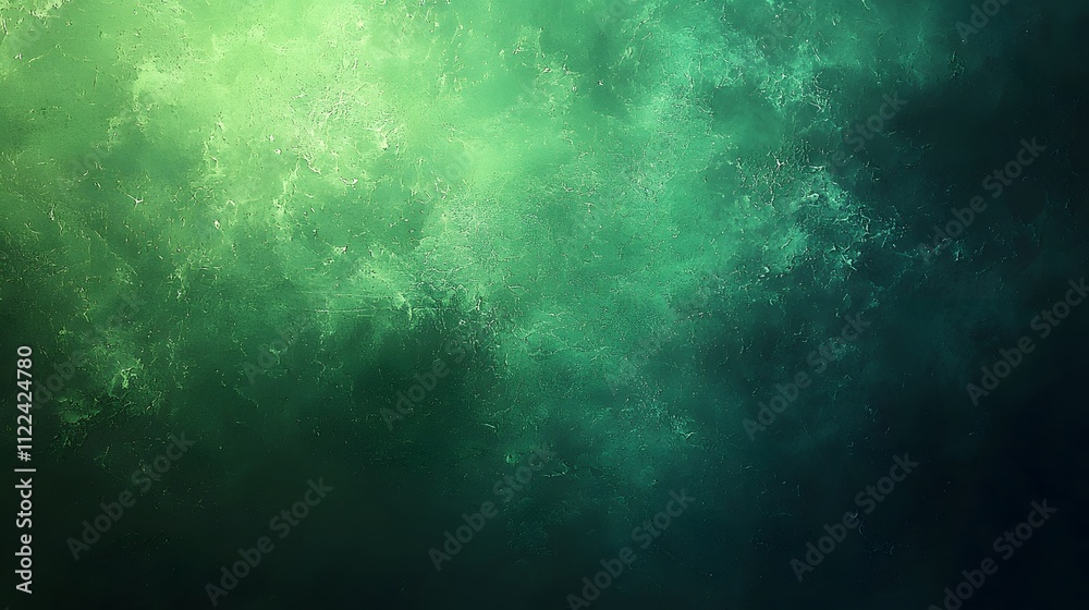 Fototapeta premium Abstract textured background in shades of green and blue.