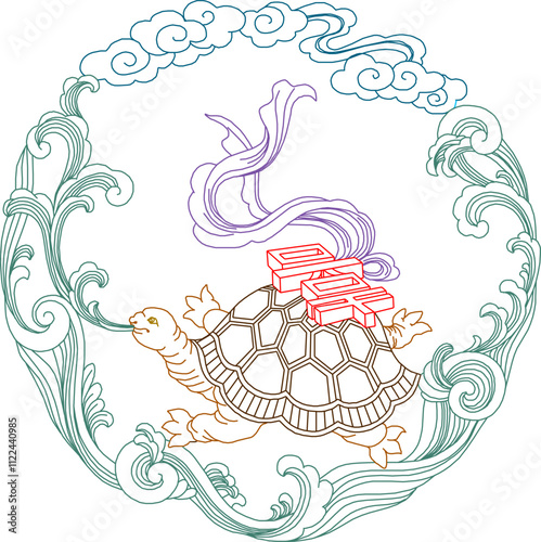 Vector sketch illustration silhouette design image detail icon logo symbol background pattern ornament decoration classic vintage floral animal ethnic traditional  photo