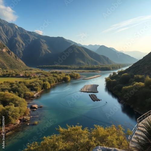 Yuvarlakcay creek near koycegiz in mugla turkey River landscapes Ultra realistic Photorealistic landscape photographywater travel sky beautiful tourism outdoor photo