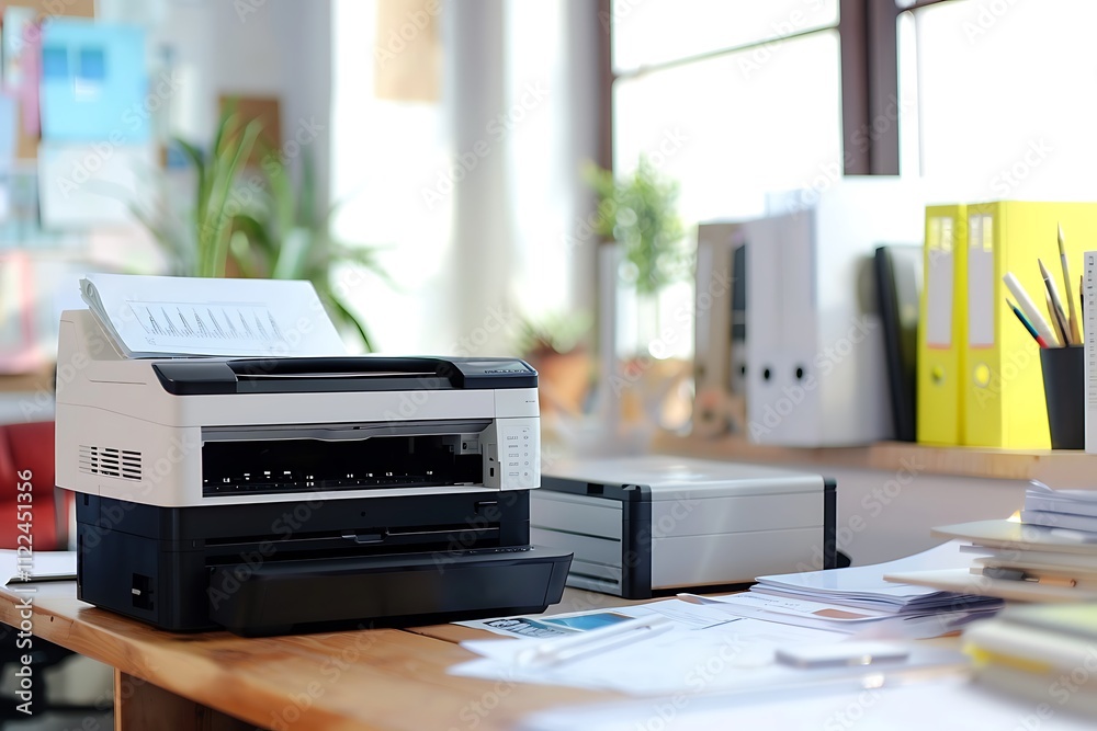 custom made wallpaper toronto digitalOffice workplace with printer and documents on the table