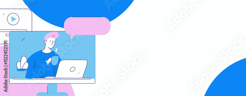 Education and learning people flat vector concept hand drawn illustration
