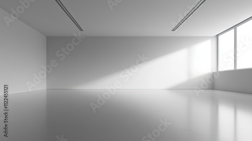 Wallpaper Mural Empty White Room with Sunlight Torontodigital.ca