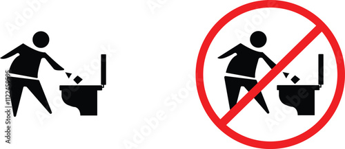 icon warning Do not throw into the closet black outline for web site design 
and mobile dark mode apps 
Vector illustration on a white background