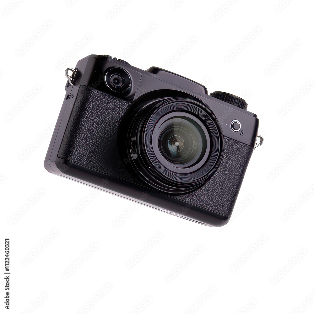 A modern camera designed for photography enthusiasts, showcasing a sleek and functional design. A modern camera designed for photography enthusiasts, showcasing a sleek and functional design.