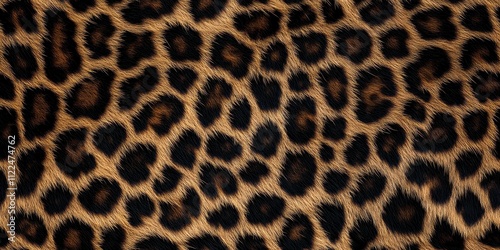 Seamless leopard skin pattern for fashion and design projects photo