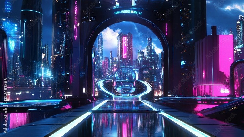 Obraz premium Cutting-Edge Rides for Tomorrow's Fun