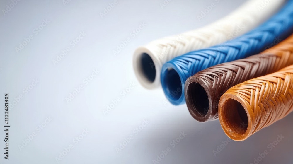 Fototapeta premium Fiber optic network interface cable