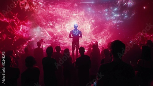 Holographic Performance in a Futuristic Concert photo