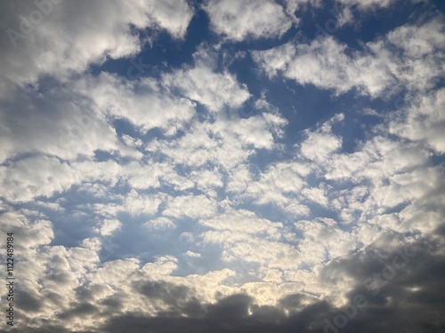 blue sky with clouds
