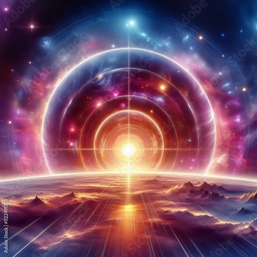 Cosmic Horizon An illustration of the cosmic horizon with its di