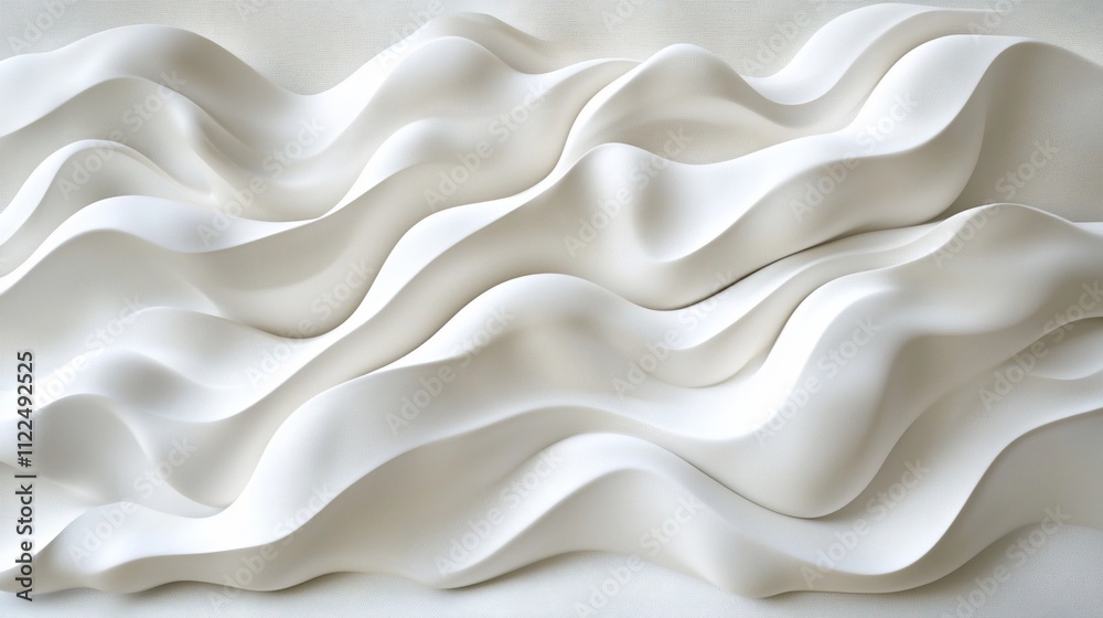 Obraz premium Abstract white wave texture background.