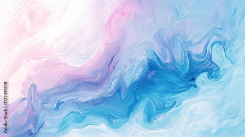 Wallpaper Mural Abstract Fluid Art Painting Pink Blue Swirl Torontodigital.ca