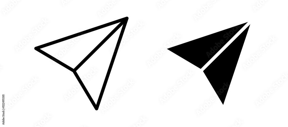 send Message icon symbol collection on white background. send Message icon symbol collection on white background.