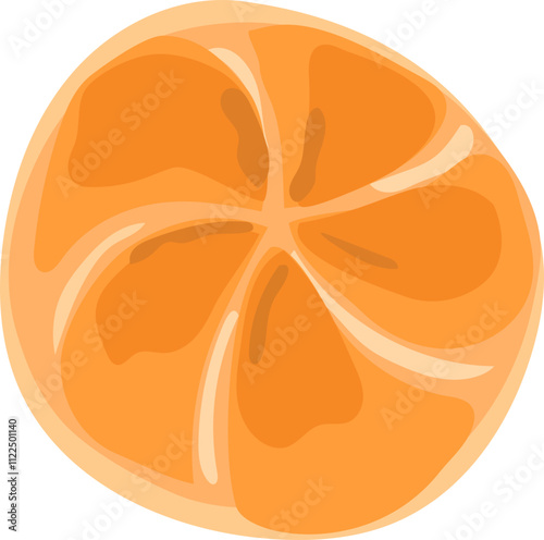 Illustration of a round golden bread roll.