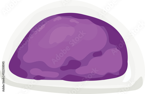 Steamed Sweet Bun Illustration.
