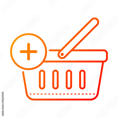 Basket icon. basket, cart, supermarket, shop, market, store, grocery, sale, bag, buy. Vector icon illustration