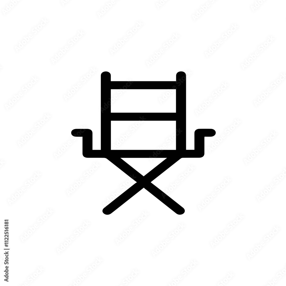Fototapeta premium Chair icon symbol vector image illustration