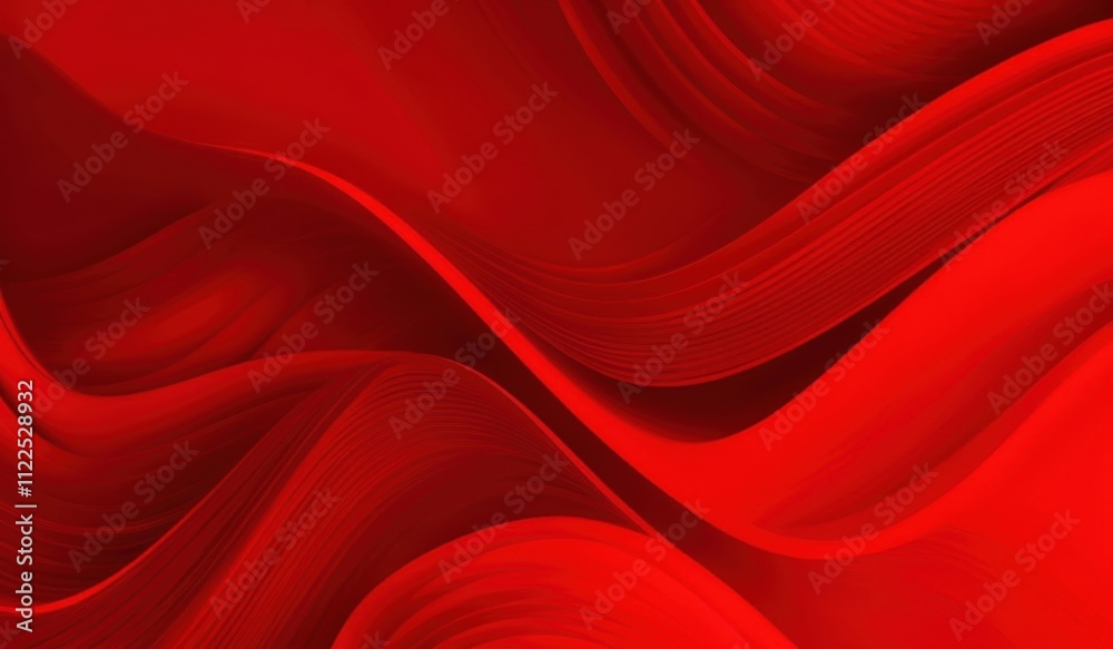 Obraz premium red abstract background with wavy lines and curves