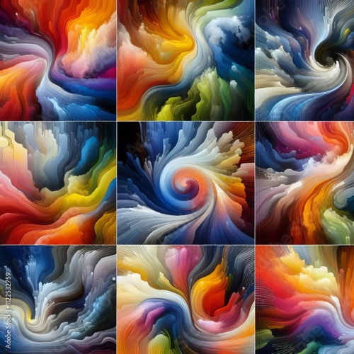 Nature Inspired Abstract Variants;;