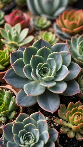 close up of a succulent fllower