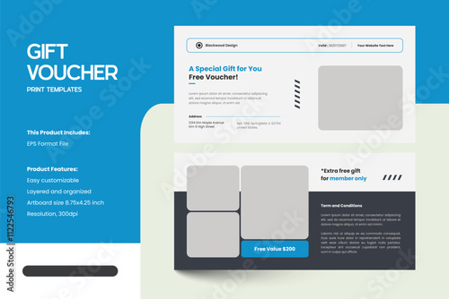 Fashion Coupon Gift Voucher Design Templates