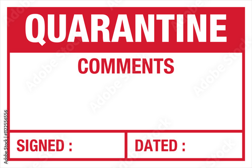 23 Red Quality Control Label ...