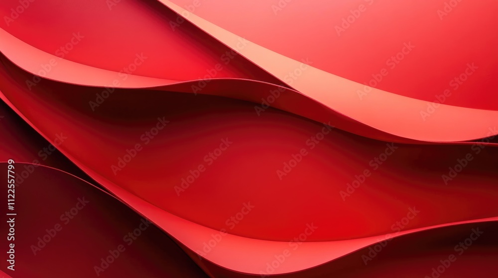 Fototapeta premium Abstract red overlap background