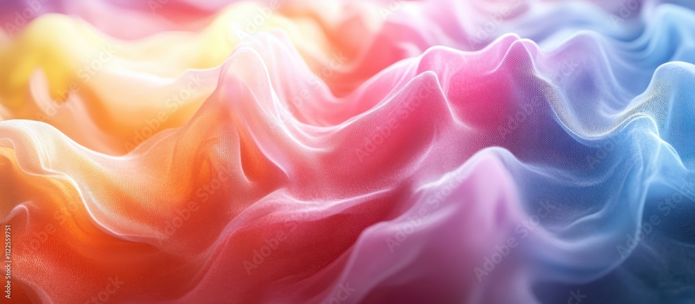 Fototapeta premium Abstract colorful wavy background.